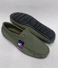 Tommy Hilfiger Royale Drive Premium Suede Leather Loafers, Softy Green - 9