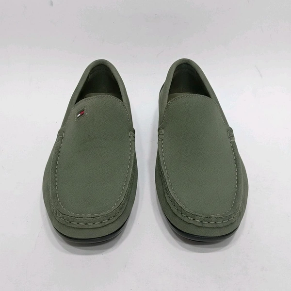 Tommy Hilfiger Royale Drive Premium Suede Leather Loafers, Softy Green - 9