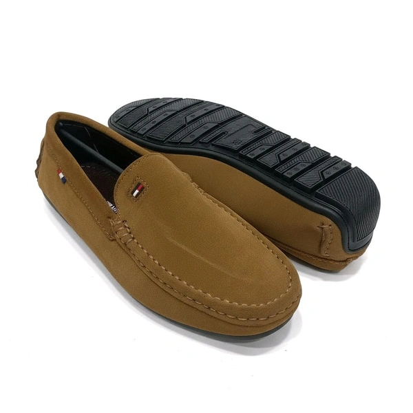 Tommy Hilfiger Royale Drive Premium Suede Leather Loafers, Dark Tan - 6