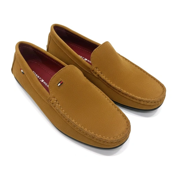 Tommy Hilfiger Royale Drive Premium Suede Leather Loafers, Lite Tan - 8