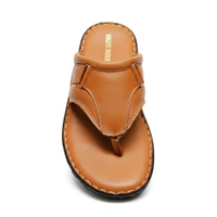 AmburLeather.in Ambur Leather Pandiyan Pride Sandals - 8, Tan