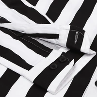 Men's Slim Fit Striped Slim collar Casual Shirt - L