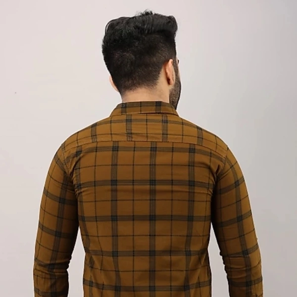 Men Slim Fit Checkered Casual Shirt - XL