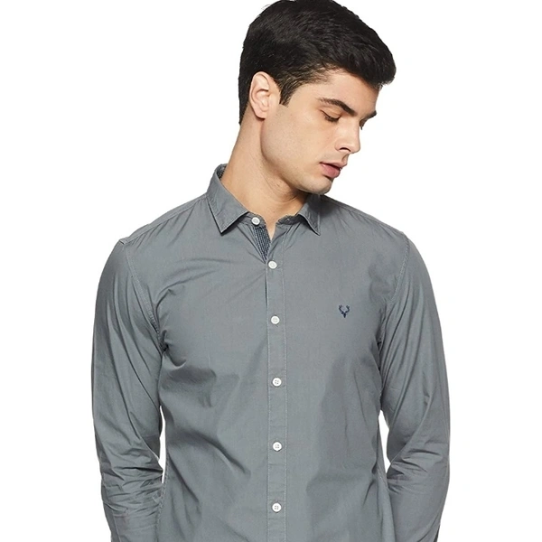 Allen Solly Men's Plain Slim Fit Casual Shirt - 44