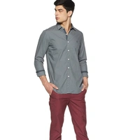 Allen Solly Men's Plain Slim Fit Casual Shirt - 44