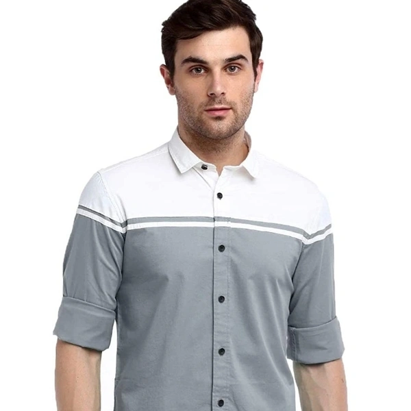 IndoPrimo Men's Classic Fit Casual Shirt - S