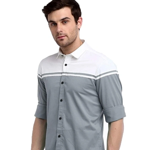 IndoPrimo Men's Classic Fit Casual Shirt - S