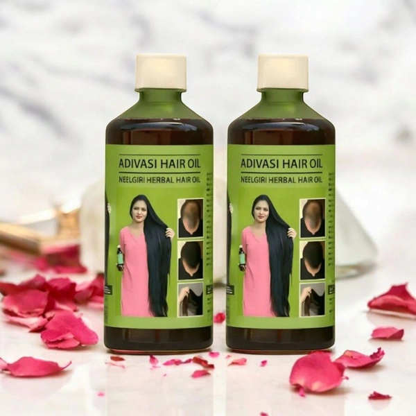 Adiwasi Hair Oil Original, Adibasi Nilambhari Herbal Kesh Oil, Adiwasi Nilgri Kesh Oil Original, Hair Oil For Hair Fall Control-250ml pack of 2