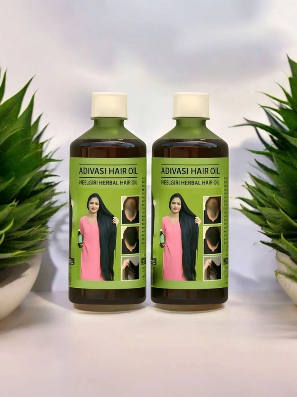 Adiwasi Hair Oil Original, Adibasi Nilambhari Herbal Kesh Oil, Adiwasi Nilgri Kesh Oil Original, Hair Oil For Hair Fall Control-250ml pack of 2