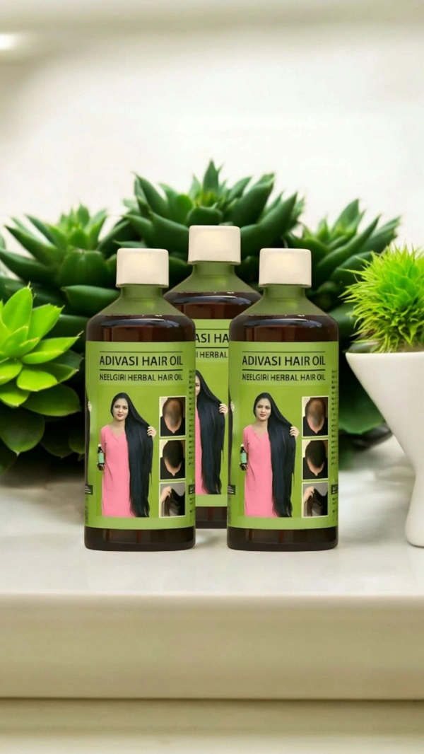 Adiwasi Hair Oil Original, Adibasi Nilambhari Herbal Kesh Oil, Adiwasi Nilgri Kesh Oil Original, Hair Oil For Hair Fall Control-250ml pack of 3