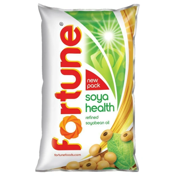 Fortune Refined Soyabean Oil 1 L × 16 Pouch