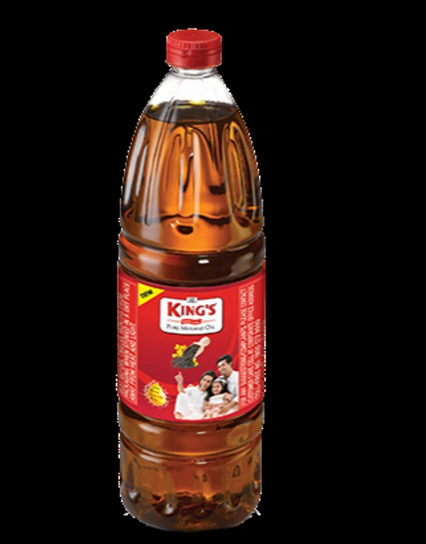 King Kachi Ghani Mustard Oil 1 L × 12 Bottle