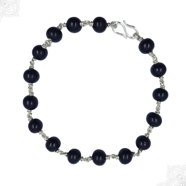 Karungali Bracelet ( Silver ) - 8 mm