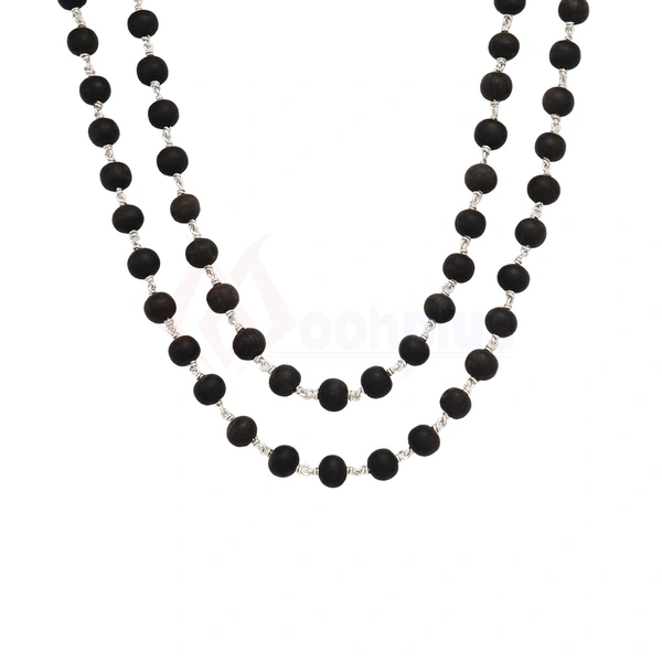 Karungali Malai ( Silver ) 108 Beads - 8 mm