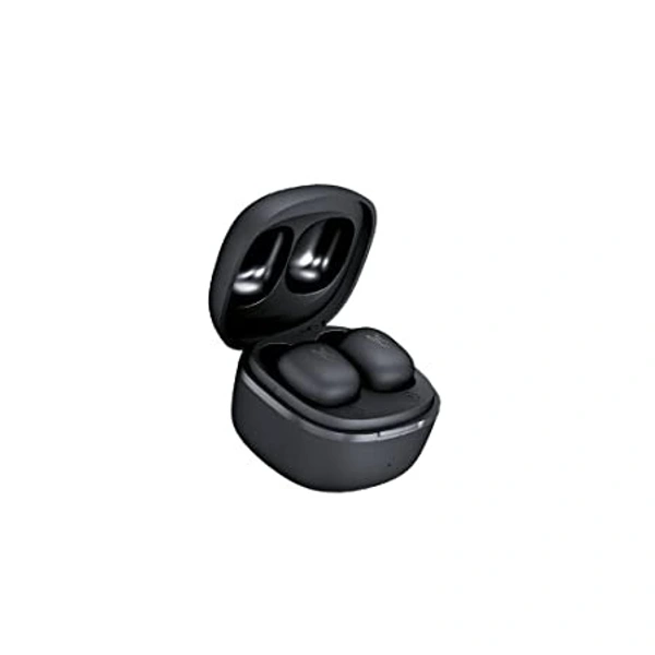 FINGERS SizeZero - World’s Tiniest True Wireless in-Ear Earbuds with 15-Hour Battery Life, Built-in Mic with SNC™ for Clear Calls, Sweat Proof, Lightweight & Smart Touch Controls - Black