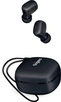 FINGERS SizeZero - World’s Tiniest True Wireless in-Ear Earbuds with 15-Hour Battery Life, Built-in Mic with SNC™ for Clear Calls, Sweat Proof, Lightweight & Smart Touch Controls - Black