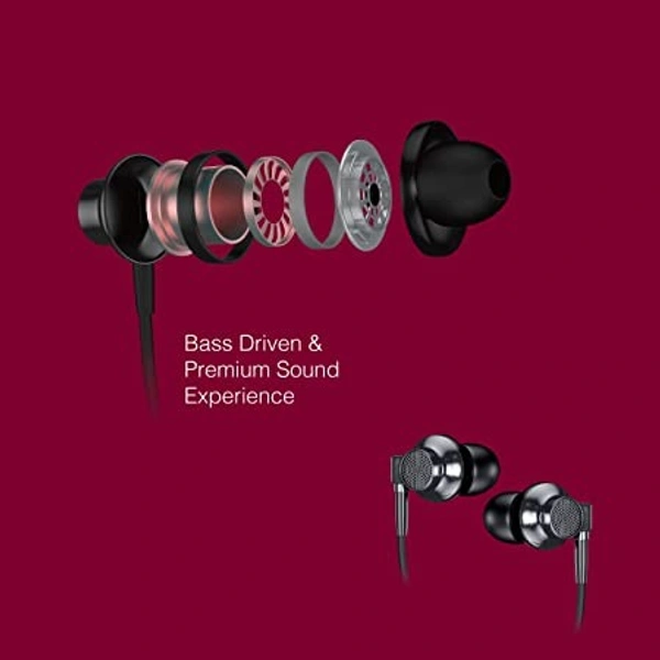 FINGERS  30 Hr Bluetooth Wireless in Ear Neckband Earphones with Built-in Mic 