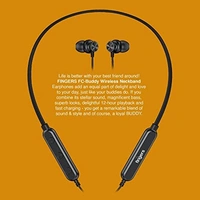 FINGERS FC-Buddy Bluetooth Wireless in Ear Neckband Earphones with Built-in Mic