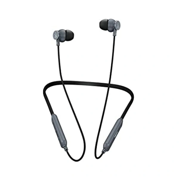 FINGERS  FC-Chic Pro Bluetooth Wireless in Ear Neckband Earphone with Built in Mic (Rich Grey)