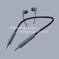 FINGERS  FC-Chic Pro Bluetooth Wireless in Ear Neckband Earphone with Built in Mic (Rich Grey)