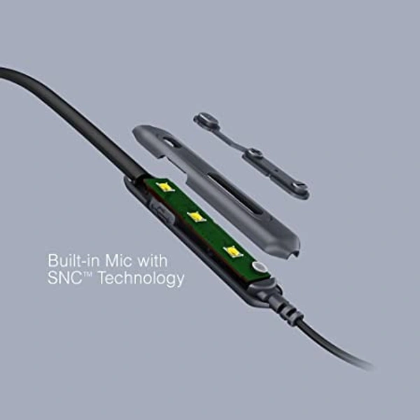 FINGERS  FC-Chic Pro Bluetooth Wireless in Ear Neckband Earphone with Built in Mic (Rich Grey)