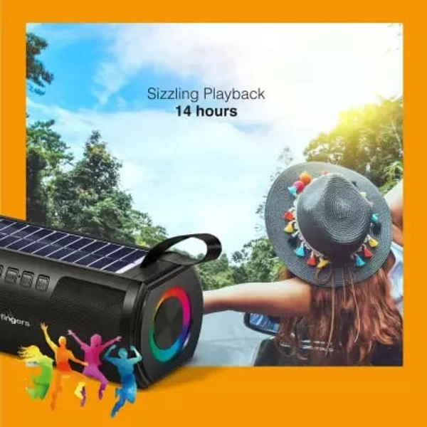 FINGERS SolarHunk2 8 W Bluetooth Party Speaker 