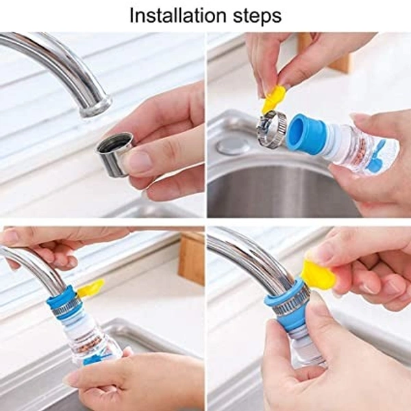 Kitchen Tap Extension Flexible Anti Splash Water Saving Movable Sink Faucet Expandable Water Tap Filter Shower Head Rotatable Nozzle Adapter Tap Extender for Kitchen Sink Tap