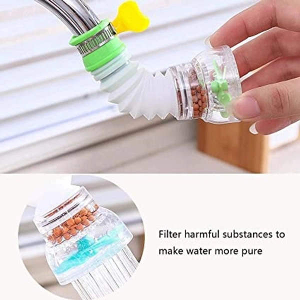 Kitchen Tap Extension Flexible Anti Splash Water Saving Movable Sink Faucet Expandable Water Tap Filter Shower Head Rotatable Nozzle Adapter Tap Extender for Kitchen Sink Tap