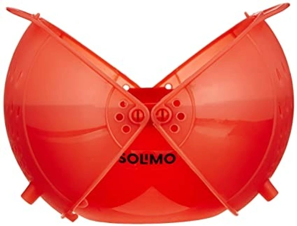 Plastic Drainer/Colander with lid - Red