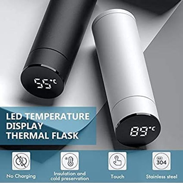 Vacuum Flask LED Temperature Display with Double Wall Insulated