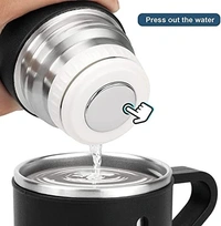 Latest Steel Vacuum Flask Set with 3 Steel Cups Combo - 500ml - Hermrfic - Odorless - Keeps HOT/Cold | Ideal Gift for Winter