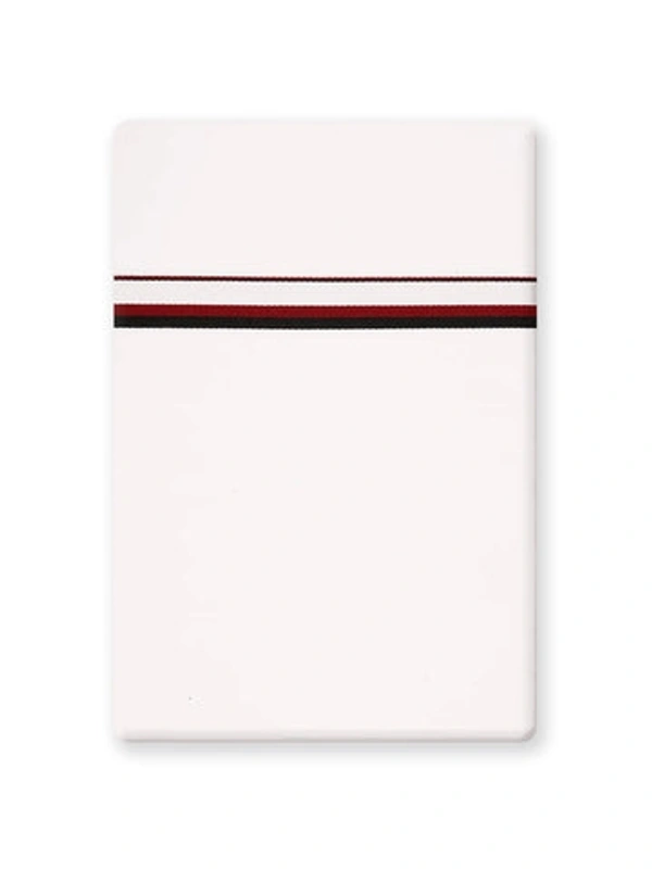 DMK Border Cotton Party Dhoti - White, 1.90 Mtr