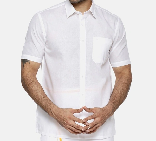 Cool Cotton White Shirt - White, 38, H/S