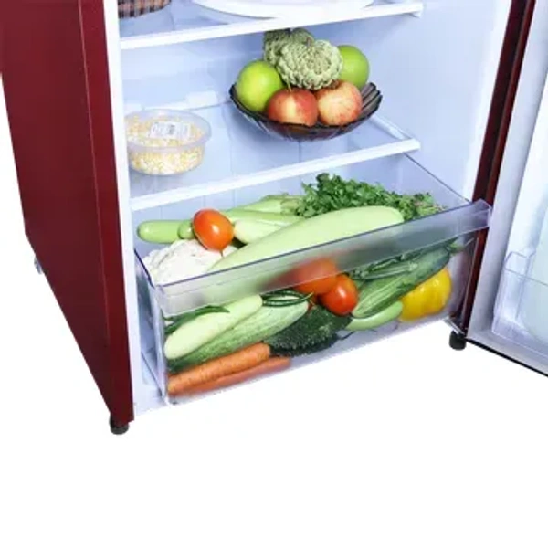 Croma 183 Litres 2 Star Direct Cool Single Door Refrigerator with Anti-Fungal Door Gasket ( Rosalind Wine)