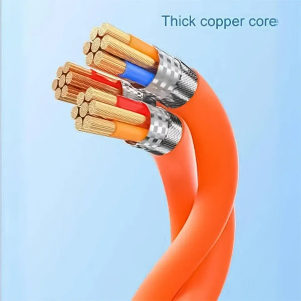 Tecsox 3 in 1 120W Fast Charging Cable | For iOS & Android