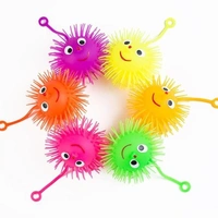Jumping Bouncy Light up Puffer Ball (Multi Colour) - (1 Piece)