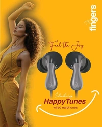 HappyTunes Wired Earphones with Built-in Mic