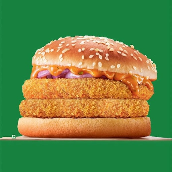 Double Veg Burger 
