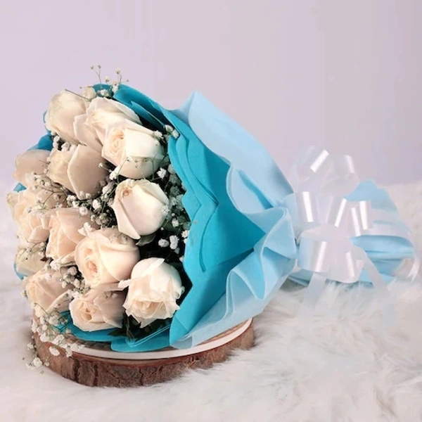 White Rose Bunch 