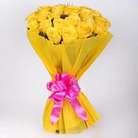 20 Yellow Rose Bunch 