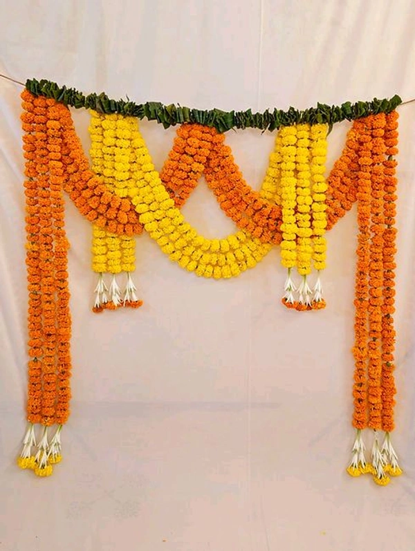 Marigold Gate Toran  - 10 Feet