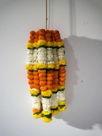 Orange And White Mala