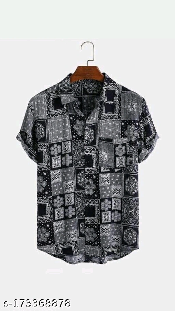 Stylish Latest Fashionable Latest Printed Shirts For Boys - L