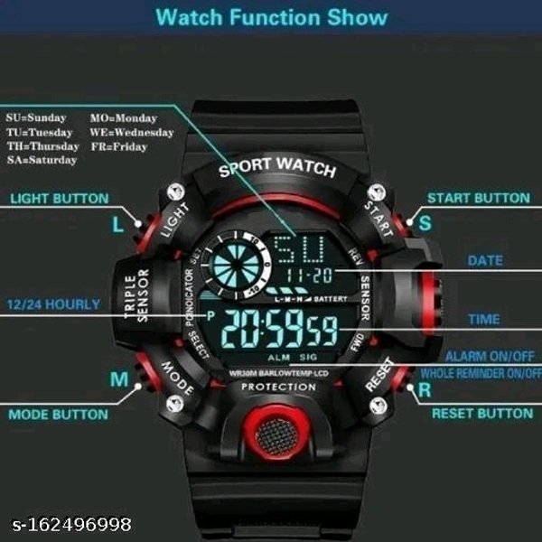 Stylish Men Waterproof Watch - Free Size