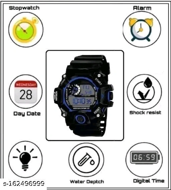 Stylish Men Waterproof Watch - Free Size