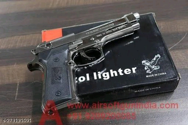 Breeta Gun Shape Gas Lighter Plastic Body Heavy Machine - Free Size