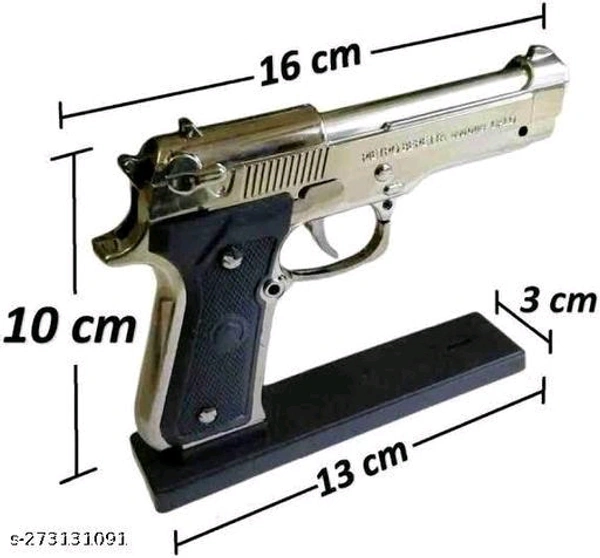 Breeta Gun Shape Gas Lighter Plastic Body Heavy Machine - Free Size
