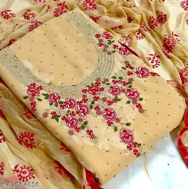 AP Georgette Party Wear Unstiched Dress Material - Un Stiched