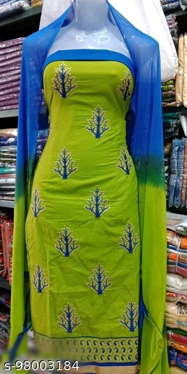 Women Yellow Geometric Embroidered - Un stitched