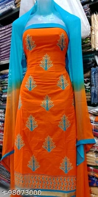 Women Yellow Geometric Embroidered - Un stitched